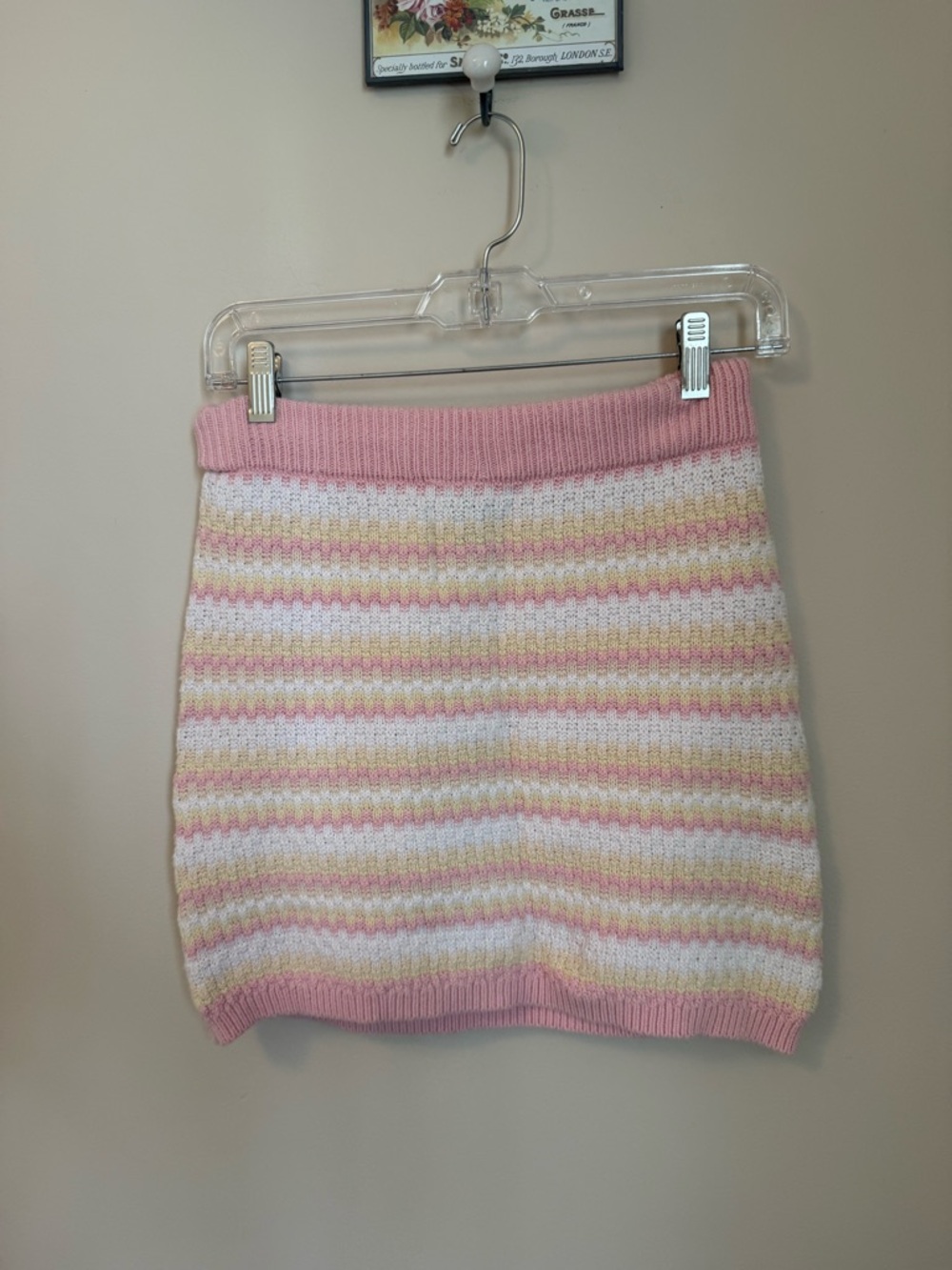 wild fable Pastel Striped Knit Mini Skirt